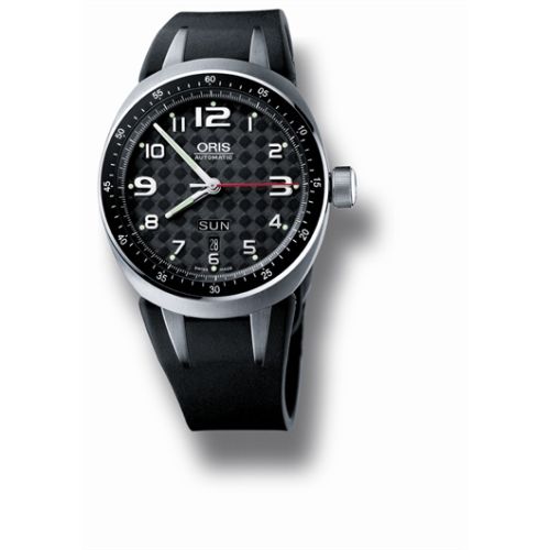 Oris TT3 Day Date Titanyum / Siyah / Kauçuk, referans 01 635 7588 7064-07 4 28 02T