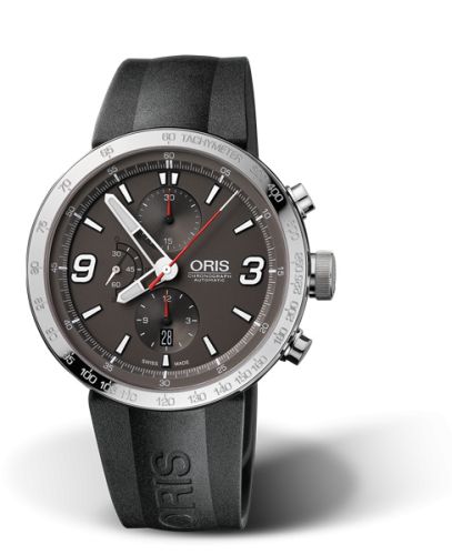 TT1 Chronograph Paslanmaz Çelik / Gri / Kauçuk 45 mm
