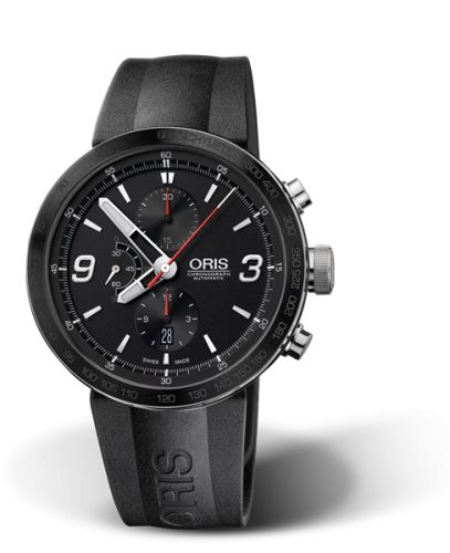 TT1 Chronograph Paslanmaz Çelik - Seramik / Siyah / Kauçuk 45 mm