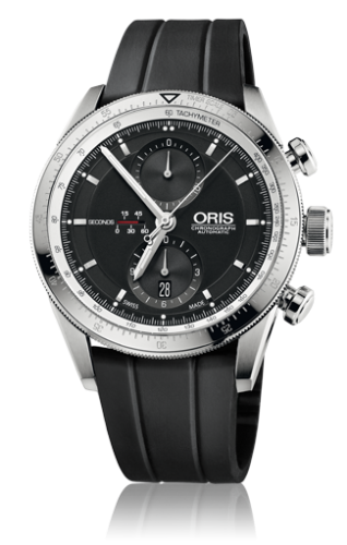 Artix GT Chronograph Paslanmaz Çelik / Siyah / Kauçuk