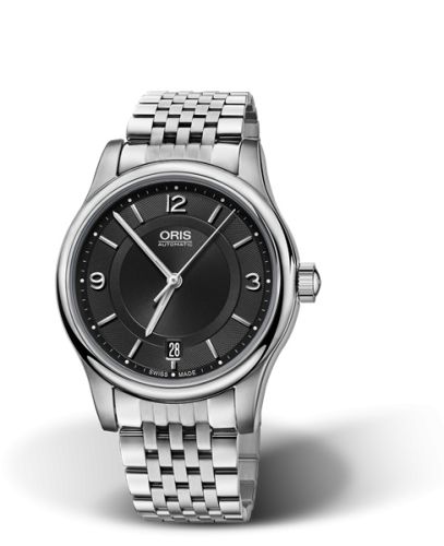 Classic Date 37 Paslanmaz Çelik / Siyah / Bilezik