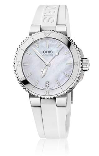 Oris Aquis Date 36 Paslanmaz Çelik / MOP / Kauçuk, referans 01 733 7652 4151-07 4 18 31