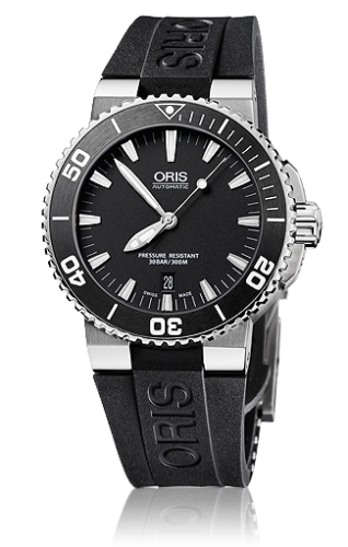 Oris Aquis Date 43 Stainless Steel / Black / Rubber, reference 01 733 7653 4154-07 4 26 34EB