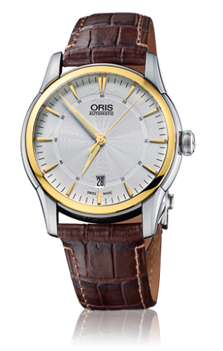 Oris Artelier Date 40.5 Stainless Steel - Yellow Gold / Silver, reference 01 733 7670 4351-07 5 21 70FC x