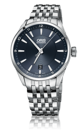 Oris Artix Date 39 Paslanmaz Çelik / Mavi / Bilezik, referans 01 733 7713 4035-07 8 19 80