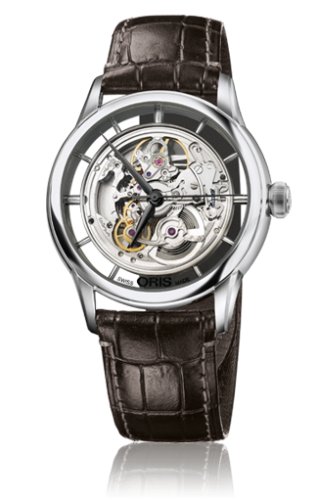 Oris Artelier Translucent İskelet Paslanmaz Çelik 40.5mm, referans 01 734 7684 4051-07 5 21 70FC