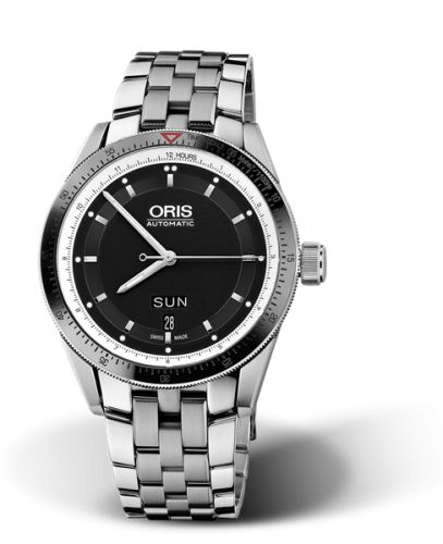 Oris Artix GT Day Date Paslanmaz Çelik - Seramik / Siyah / Bilezik 42mm, referans 01 735 7662 4154-07 8 21 85