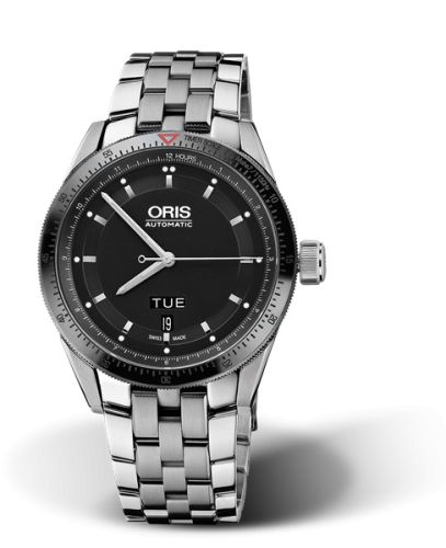 Oris Artix GT Day Date Paslanmaz Çelik - Seramik / Siyah / Bilezik 42mm, referans 01 735 7662 4434-07 8 21 85