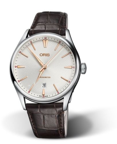 Oris Artelier Chronometer Date 40 Paslanmaz Çelik / Gümüş, referans 01 737 7721 4031-07 5 21 65FC