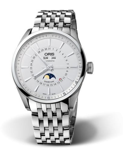 Oris Artix Complication Paslanmaz Çelik / Gümüş / Bilezik 42mm, referans 01 915 7643 4051-07 8 21 80