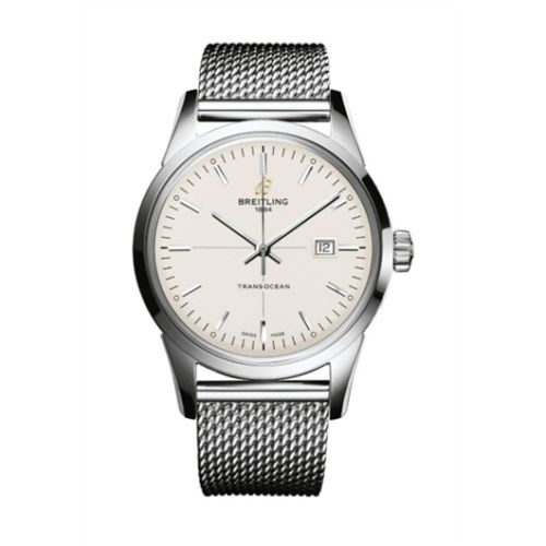 Transocean Date Paslanmaz Çelik / Gümüş / Bilezik 43 mm