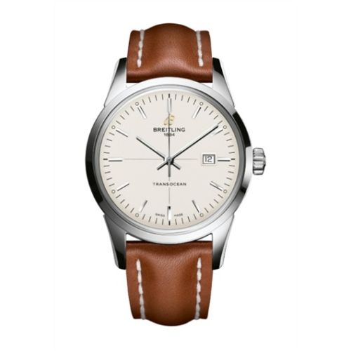 Transocean Paslanmaz Çelik / Gümüş / Calf / Pin 43 mm