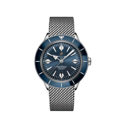 Breitling Superocean Heritage '57 Paslanmaz Çelik / Mavi / Mesh 42mm, referans A10370161C1A1