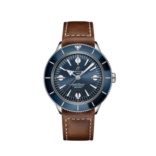 Breitling Superocean Heritage '57 Paslanmaz Çelik / Mavi / Calf / Pin 42mm, referans A10370161C1X1