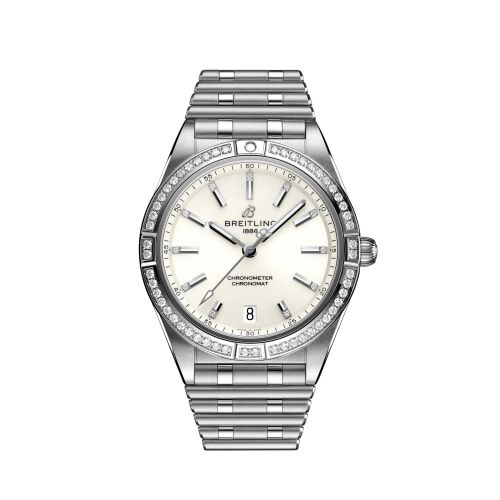 Breitling Chronomat Automatic 36 Paslanmaz Çelik - Elmas / Beyaz / Rouleaux, referans A10380591A1A1