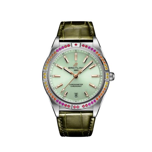 Breitling Chronomat Automatic 36 South Sea Paslanmaz Çelik / Mint Yeşil, referans A10380611L1P1