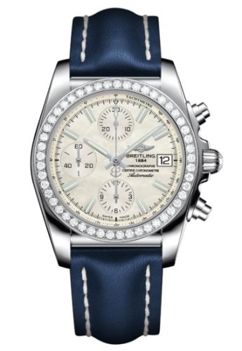 Breitling Chronomat 38 SleekT Paslanmaz Çelik / Elmas / MOP / Calf, referans A1331053A774115X