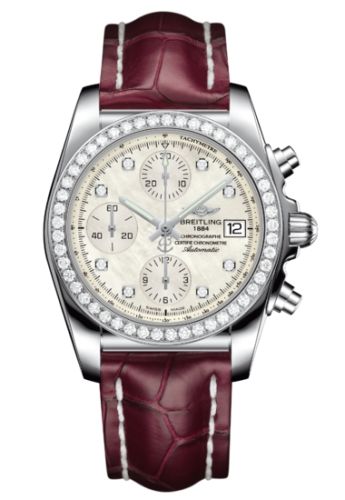 Breitling Chronomat 38 SleekT Paslanmaz Çelik / Elmas / MOP / Alligator, referans A1331053/A776/720P