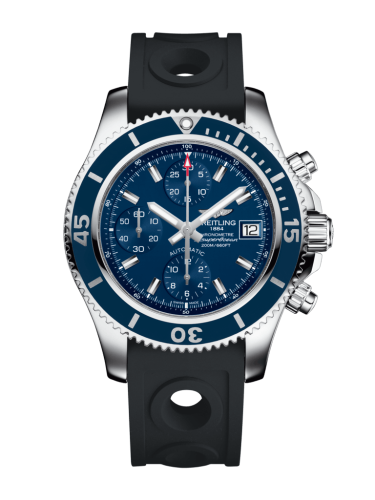 Breitling Superocean Chronograph 42 Paslanmaz Çelik / Mavi / Kauçuk / Pin, referans A13311D1/C971/225S/A18S.1