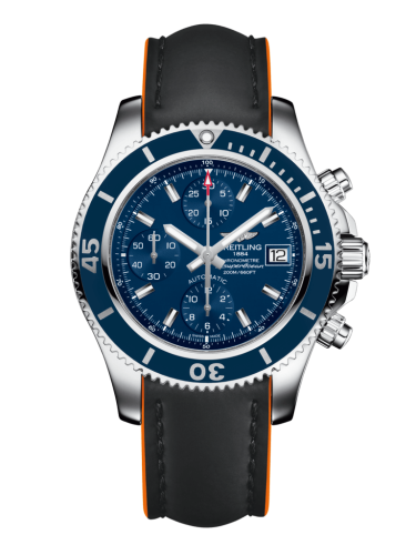 Breitling Superocean Chronograph 42 Paslanmaz Çelik / Mavi / Kauçuk / Pin, referans A13311D1/C971/244X/A18BA.1