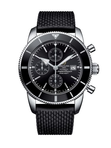 Breitling Superocean Heritage II 46 Chronograph Paslanmaz Çelik / Siyah / Siyah / Kauçuk / Folding, referans A1331212/BF78/256S/A20D.4