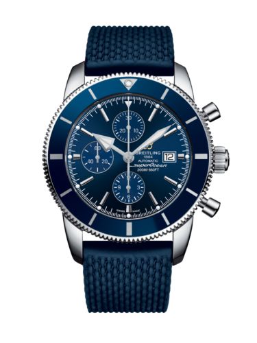 Breitling Superocean Heritage II 46 Chronograph Paslanmaz Çelik / Mavi / Mavi /  Kauçuk / Pin, referans A1331216/C963/277S