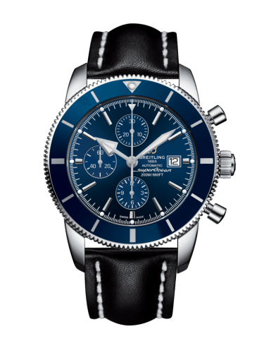 Breitling Superocean Heritage II 46 Chronograph Stainless Steel / Blue / Blue /  Calf / Folding, reference A1331216/C963/442X/A20D.1