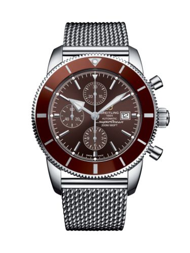 Breitling Superocean Heritage II 46 Chronograph Paslanmaz Çelik / Bronze / Bronze /  Milanese, referans A13312331Q1A1