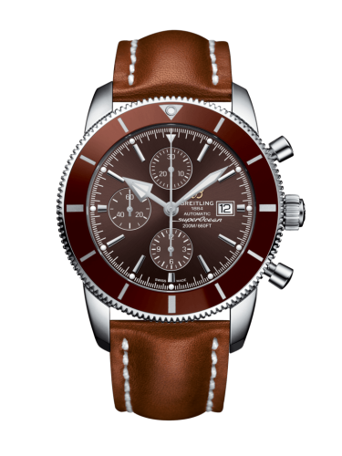 Breitling Superocean Heritage II 46 Chronograph Paslanmaz Çelik / Bronze / Bronze /  Calf / Pin, referans A1331233/Q616/439X/A20BA.1