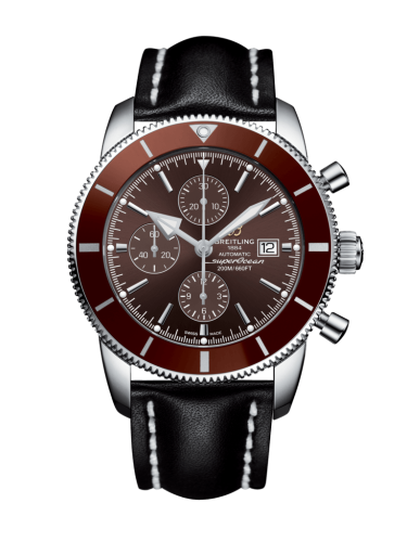 Breitling Superocean Heritage II 46 Chronograph Paslanmaz Çelik / Bronze / Bronze /  Calf / Folding, referans A1331233/Q616/442X/A20D.1