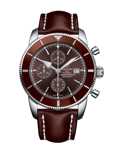 Breitling Superocean Heritage II 46 Chronograph Paslanmaz Çelik / Bronze / Bronze /  Calf / Folding, referans A1331233/Q616/444X/A20D.1