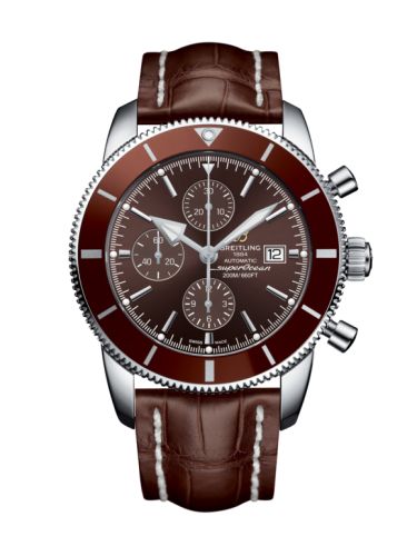 Breitling Superocean Heritage II 46 Chronograph Paslanmaz Çelik / Bronze / Bronze /  Croco / Pin, referans A1331233/Q616/756P/A20BA.1