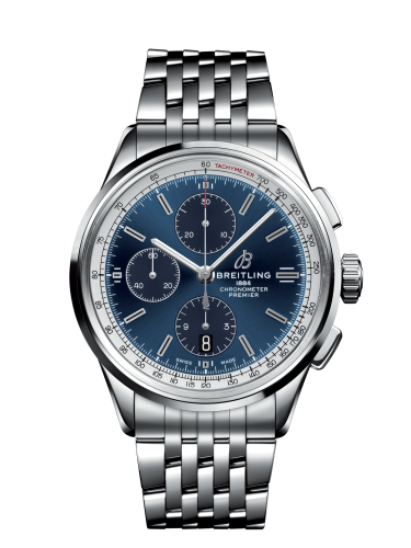 Breitling Premier Chronograph 42 Paslanmaz Çelik / Mavi / Bilezik, referans A1331535C1A1