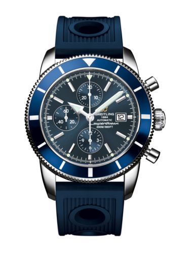 Breitling Superocean Heritage 46 Chronograph Paslanmaz Çelik / Mavi / Mavi / Kauçuk, referans A1332016.C758.205S