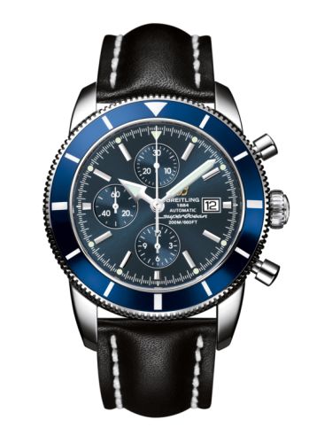 Breitling Superocean Heritage 46 Chronograph Paslanmaz Çelik / Mavi / Mavi / Calf, referans A1332016.C758.441X
