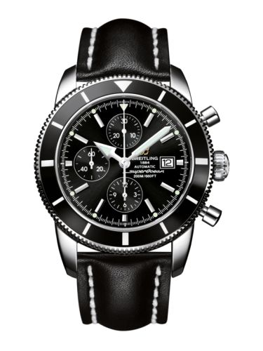Breitling Superocean Heritage 46 Chronograph Paslanmaz Çelik / Siyah / Siyah / Calf, referans A1332024.B908.441X