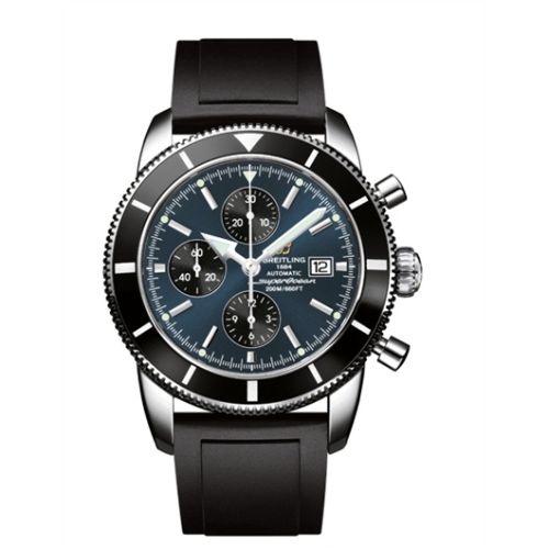 Breitling Superocean Heritage 46 Chronograph Paslanmaz Çelik / Siyah / Gun Mavi / Kauçuk, referans A1332024.C817.135S