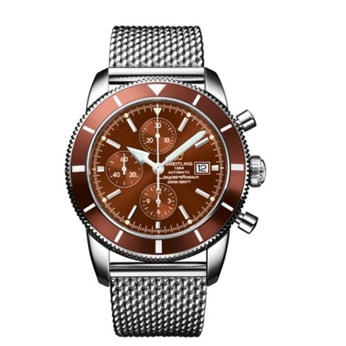 Breitling Superocean Heritage 46 Chronograph Paslanmaz Çelik / Bronze / Bronze / Milanese, referans A1332033.Q553.144A