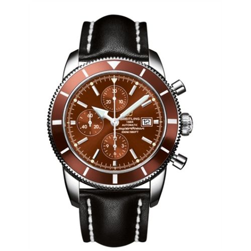 Breitling Superocean Heritage 46 Chronograph Paslanmaz Çelik / Bronze / Bronze / Calf, referans A1332033.Q553.441X