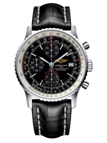 Breitling Navitimer Heritage Paslanmaz Çelik / Siyah / Croco 42mm, referans A1332412.BF27.743P