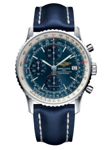 Breitling Navitimer Heritage Paslanmaz Çelik / Aurora Mavi / Calf 42mm, referans A1332412.C942.105X