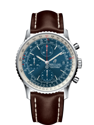 Breitling Navitimer 1 Chronograph 41 Paslanmaz Çelik / Mavi / Calf / Pin, referans A1332412/CA02/437X