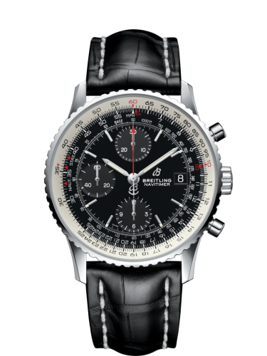 Breitling Navitimer 1 Chronograph 41 Paslanmaz Çelik / Siyah / Siyah Croco / Folding, referans A13324121B1P2