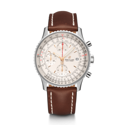 Breitling Navitimer 1 Chronograph 41 Paslanmaz Çelik / Gümüş / Calf / Folding, referans A13324121G1X3
