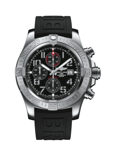 Breitling Super Avenger II Paslanmaz Çelik / Volcano Siyah / Kauçuk / Folding 48mm, referans A1337111/BC28/155S/A20D.2