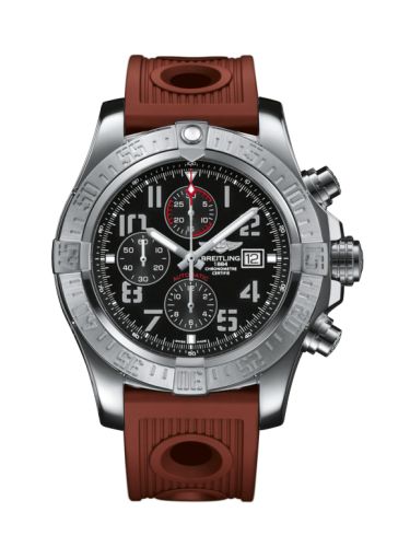 Breitling Super Avenger II Paslanmaz Çelik / Volcano Siyah / Kauçuk / Folding 48mm, referans A1337111/BC28/206S/A20D.2
