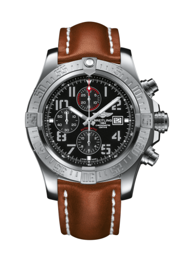 Breitling Super Avenger II Paslanmaz Çelik / Volcano Siyah / Calf / Pin 48mm, referans A1337111/BC28/439X/A20BA.1