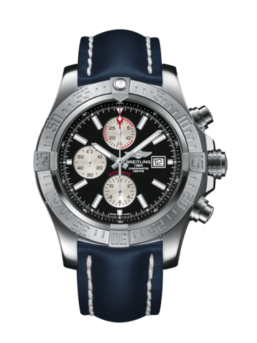 Breitling Super Avenger II Paslanmaz Çelik / Volcano Siyah / Calf / Pin 48mm, referans A1337111/BC29/101X/A20BA.1