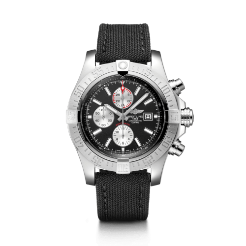 Super Avenger II Stainless Steel / Volcano Black / Military 48 mm