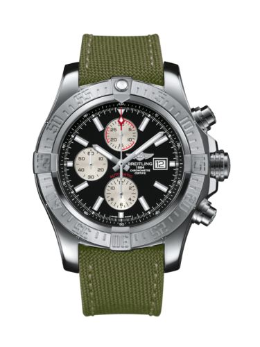 Breitling Super Avenger II Paslanmaz Çelik / Volcano Siyah / Military / Pin 48mm, referans A1337111/BC29/105W/A20BA.1
